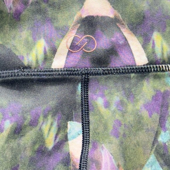 CALIA by Carrie Underwood Ruched Floral Capri Leggings Zip Pocket Size M - Picture 5 of 7